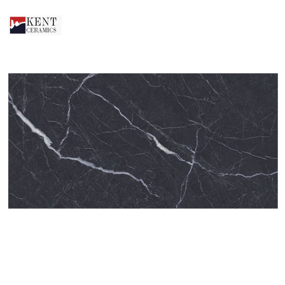 Керамогранит 600x1200 мм черно-белый мрамор