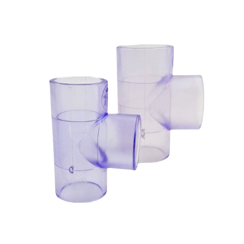 Transparent PVC Elbow Direct Tee Pipe Fittings for Smooth Flow