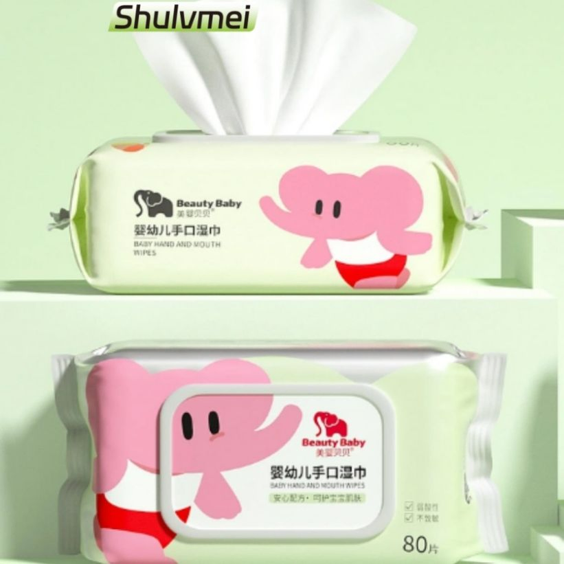 Hot Sale Factory Price Custom Organic Unscented Baby Wet Wipes Soft Alcohol-Free Disposable Wet Wipe 100% Pure Water Baby Wipes