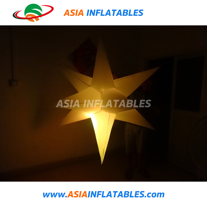 Colorful Inflatable Outdoor Hanging Decorative Curly Star for Event