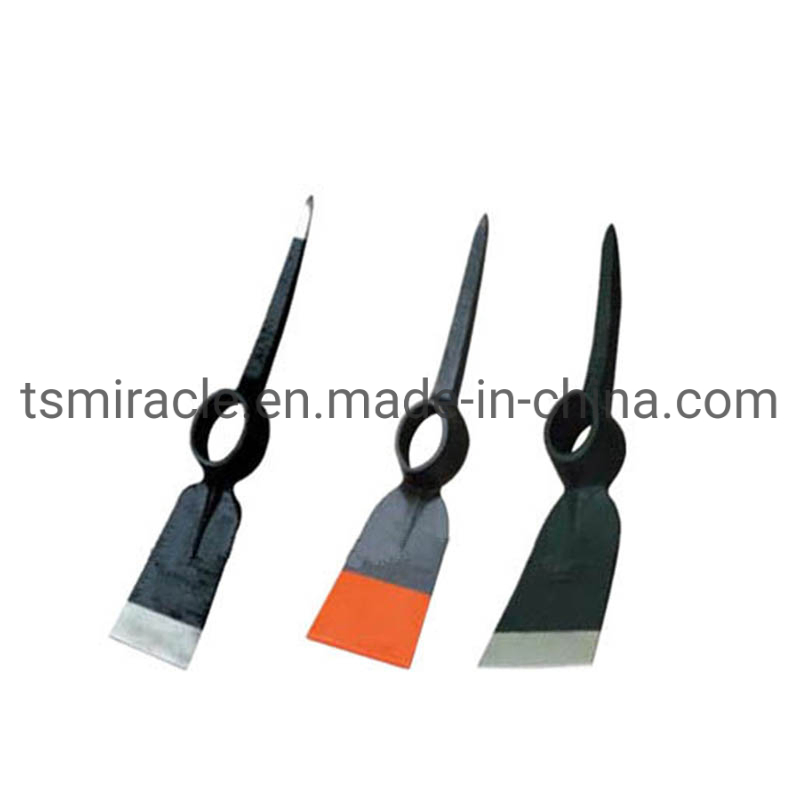 P406 P404 Hand Steel Pickaxe Gardening Pickaxe Hand Tool Pick Mattock with Wood Handle