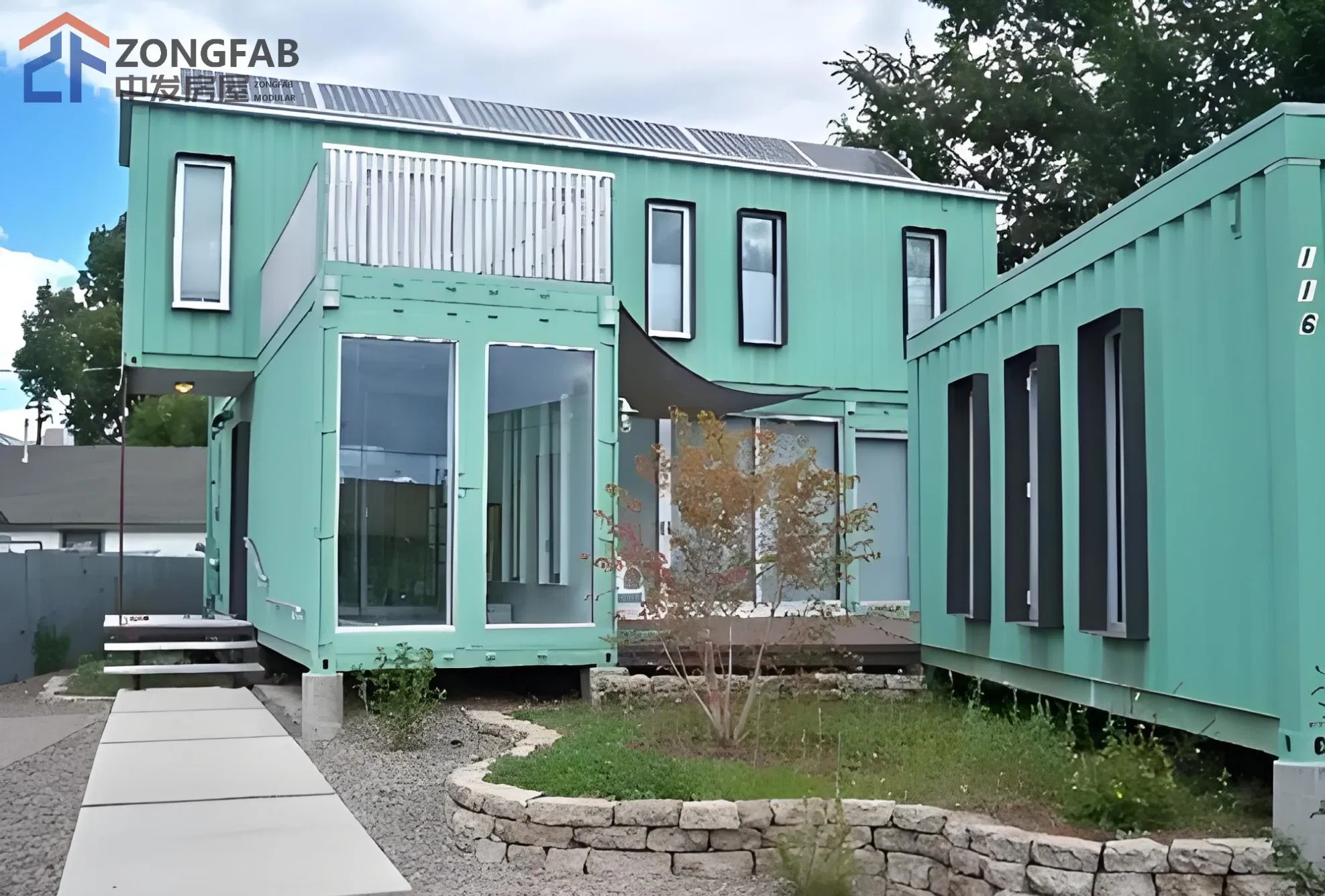 Commercial Business Mobile Modular Container House for Villas Living Homes