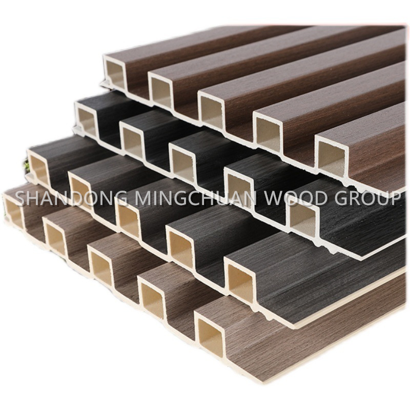 Co-Extrusion Fluted WPC Castellated Cladding Claddin Decking Wall Panel WPC