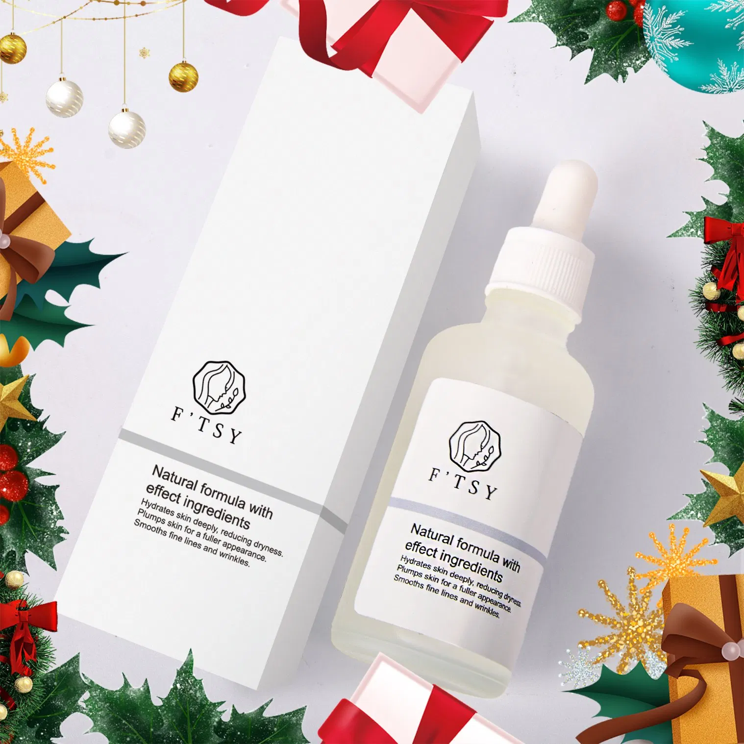 Private Label Natural Formula with Effect Ingredients Anti-Aging Collagen Aloe Vera Face Serum