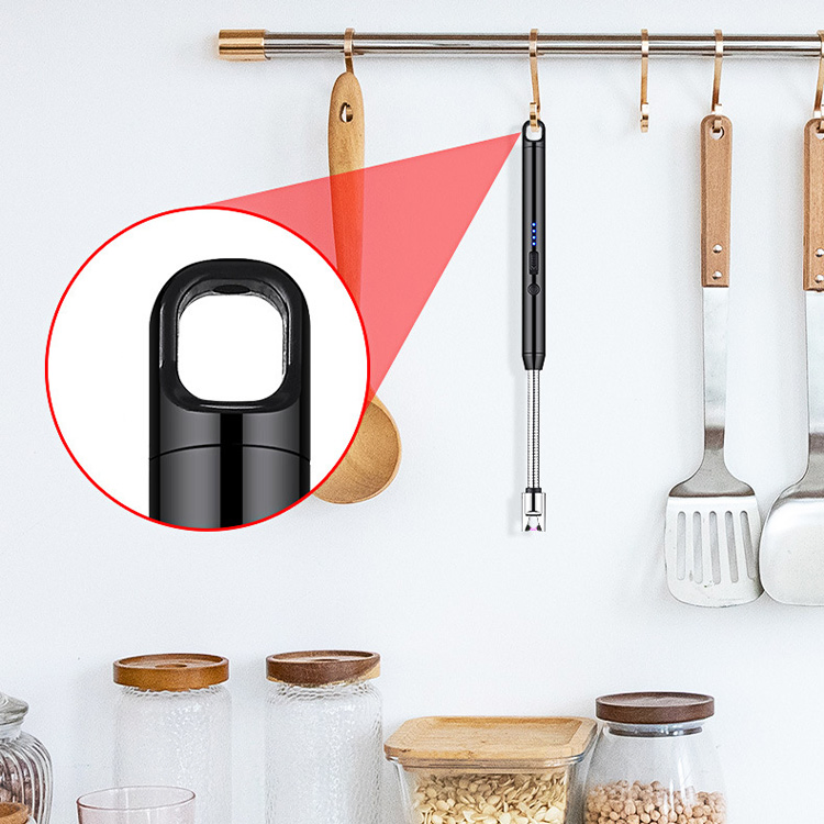 Ignition Pulse Windproof Flameless Plasma Lighter USB Rechargeable Kitchen BBQ Lighter Lighter Electric Pulse Igniter