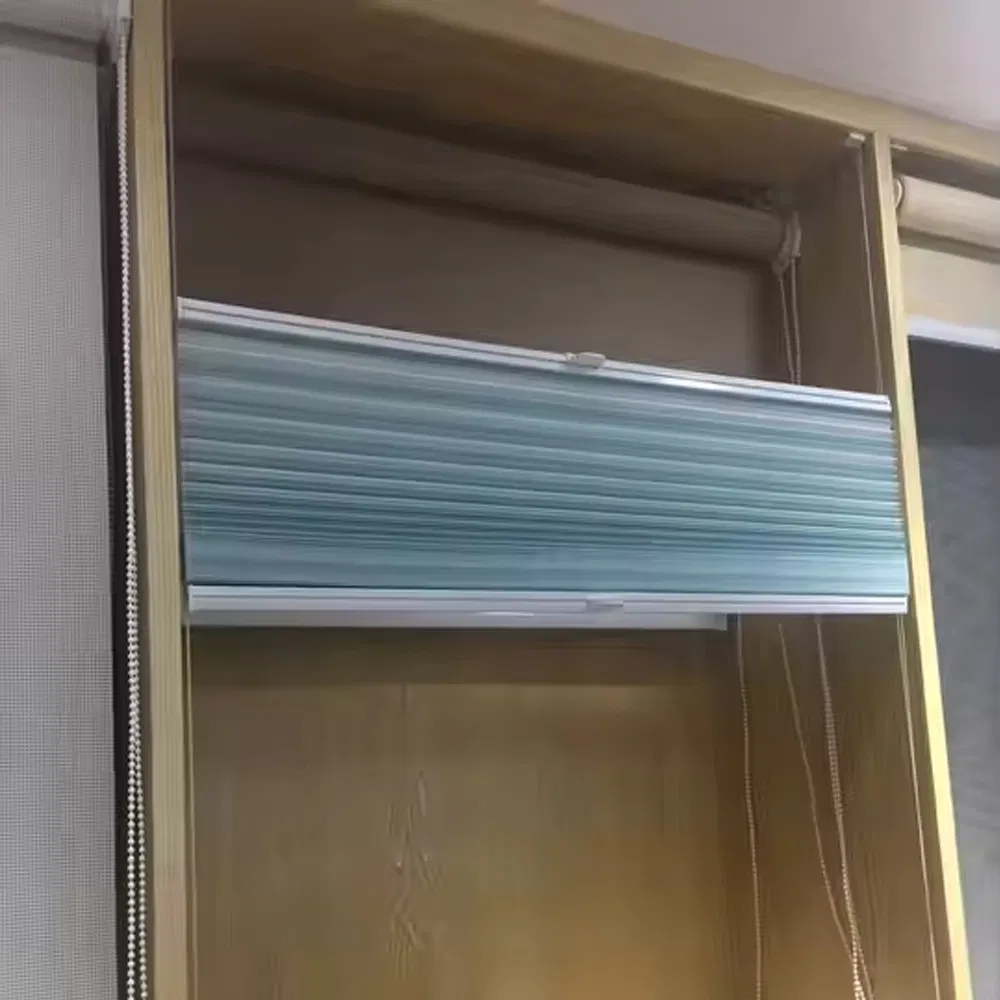 Modern Blackout Honeycomb Roller Shades Day and Night Blinds Fabric for Home Window Decor