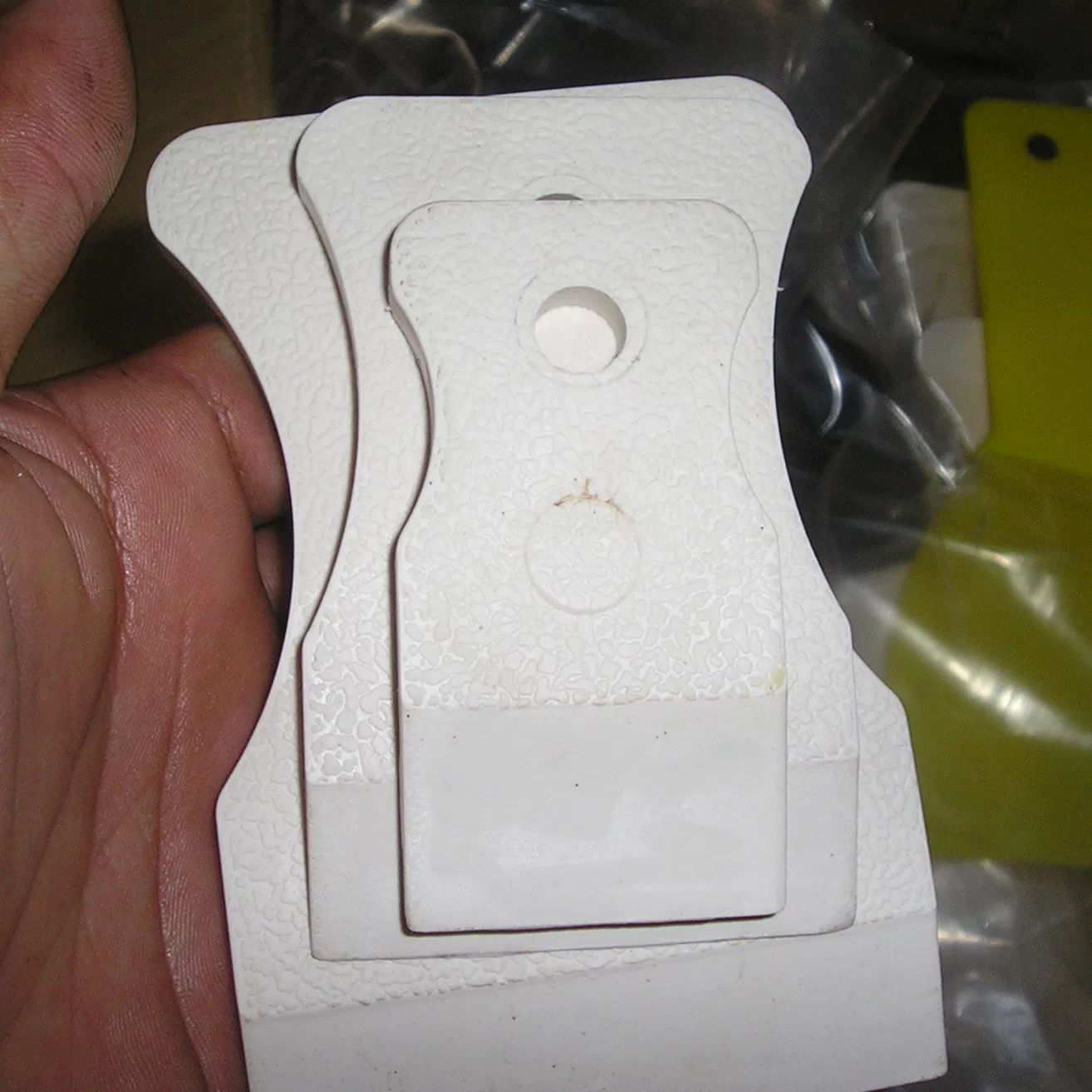 3PCS Set 40+60+80mm Rubber Grout Squeegees Scraper