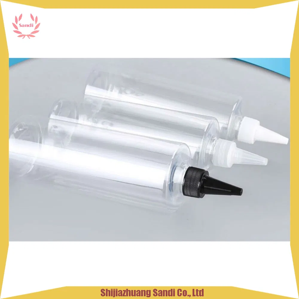 Empty Flat Shoulder 250ml 500ml 1000ml 1L Pet Glue Squeeze Plastic Dropper Bottle with Screw Twist Top Cap