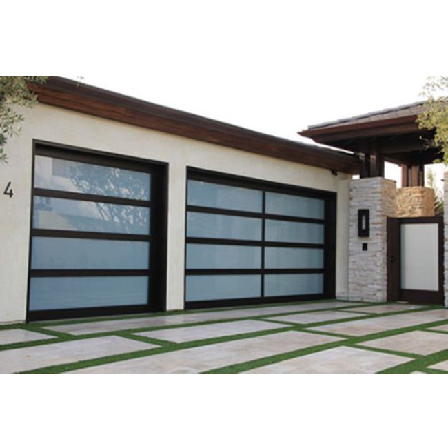 Cbmmart Garage Door with Vent USA Warehouse Glass Garage Door Remote Control Garage Door for Home