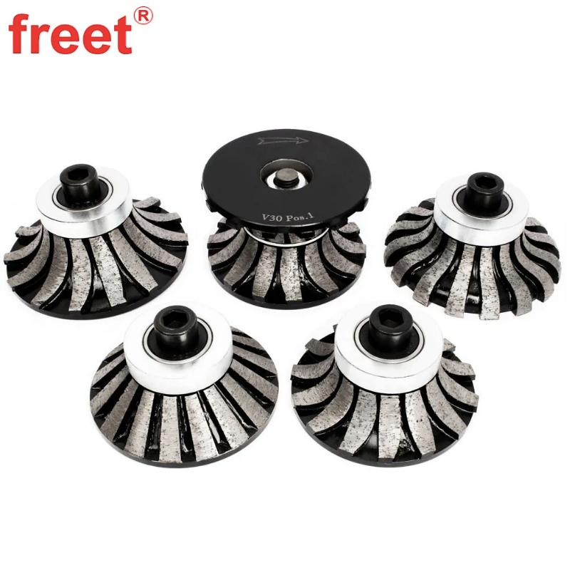 E20/F20/O20/A30/V30 Diamond Cutter Router Bits for Bullnose R-Profile Wheel