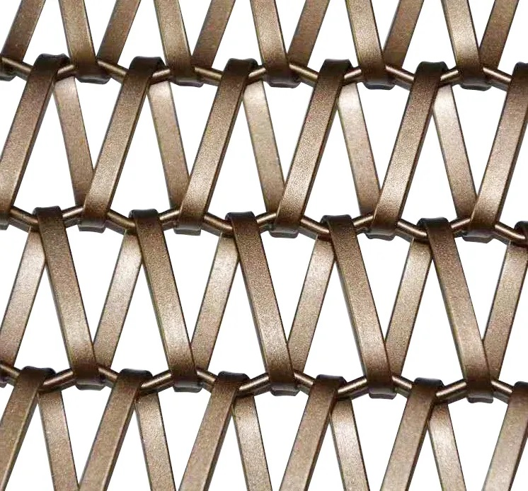 Home Decoration Aluminum Curtain Wire Mesh Patterns Office Building Partition Decorative Mesh
