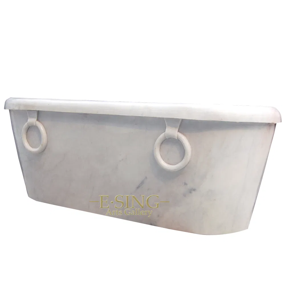 Белая мраморная ванна для замачивания