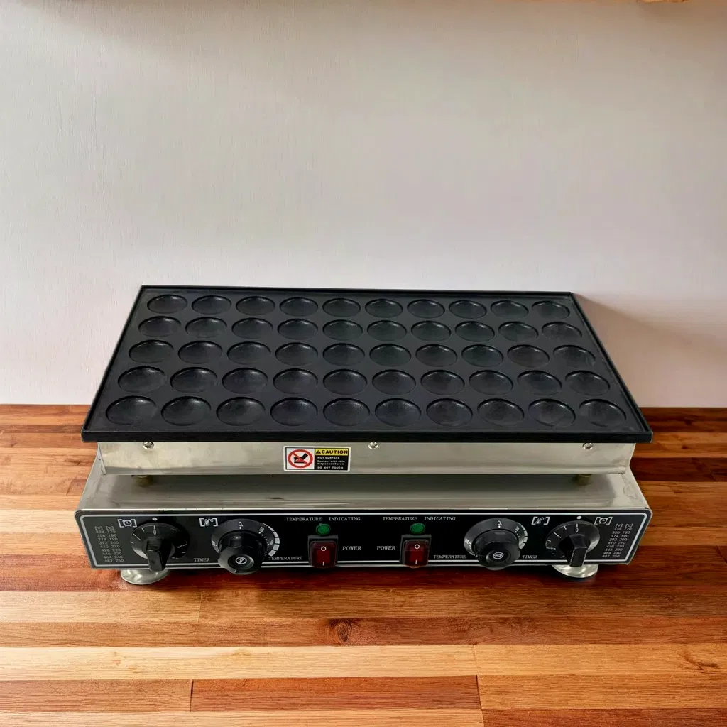 Professional 50 Hole Dutch Pancake Maker Muffin Waffle Maker Machine Stick Waffle Maker for Restaurants
