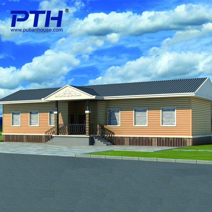 China Suppliers Low Cost Luxury Home Sandwich Panel Prefab House Villa with Garage