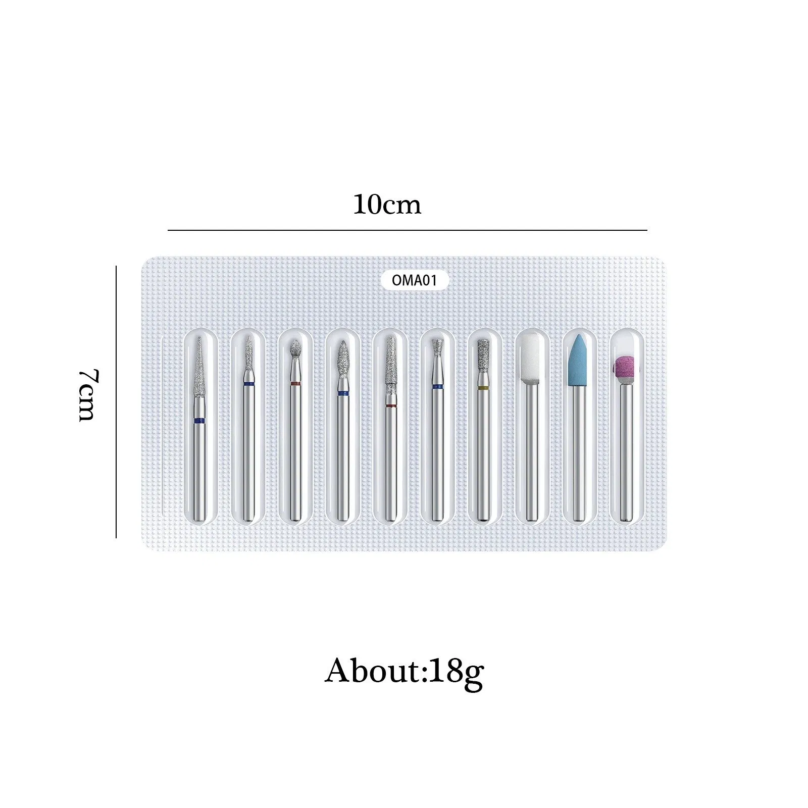 Manicure Tools Are Arranged in Russian-Style Front Edge Treatment and Nail Removal Universal Front Peeling and Grinding Head Carbide Bits Kit