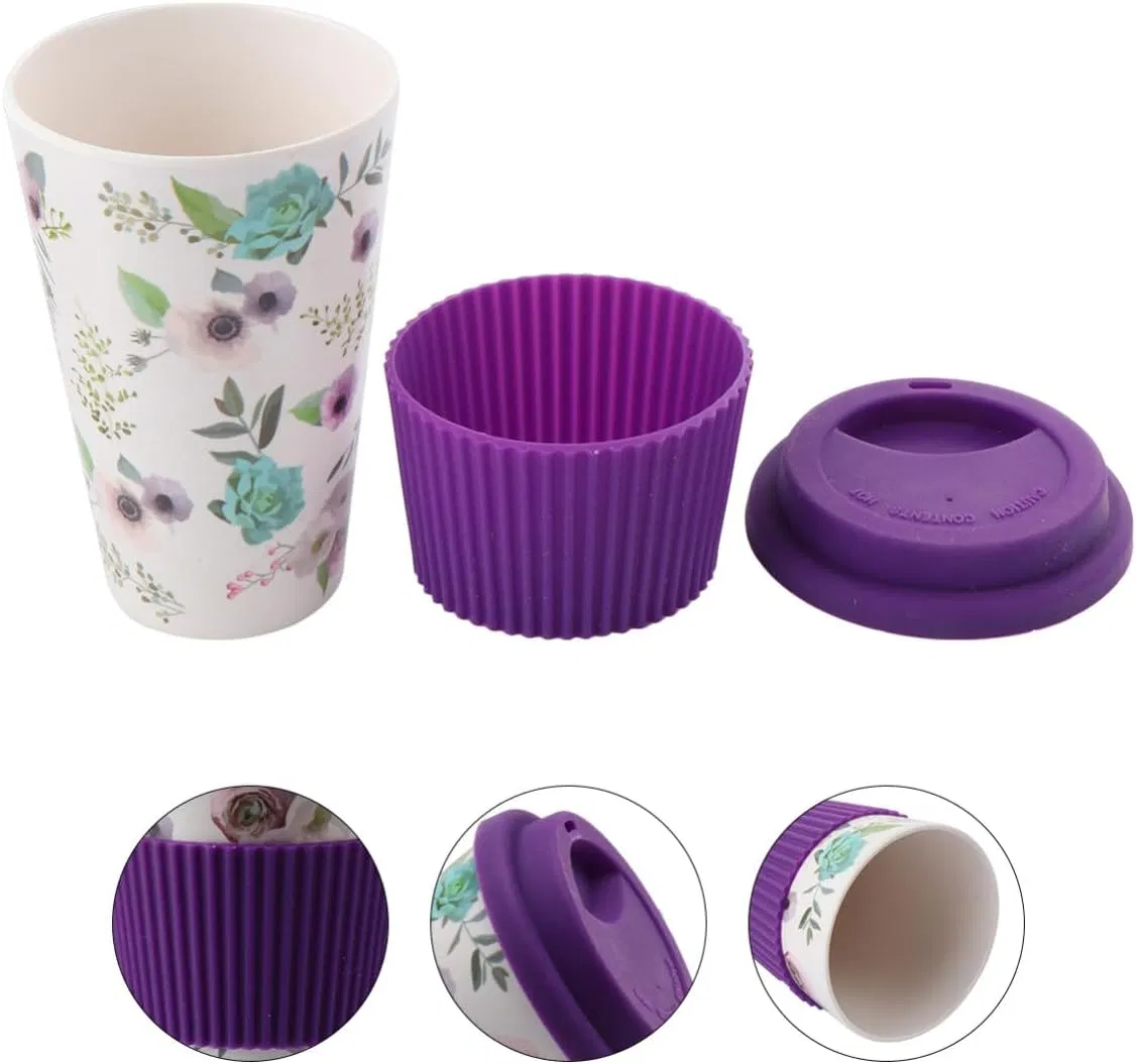 120ml Custom PLA Eco Friendly Bamboo Fibre Coffee Cup Reusable Coffee Mugs