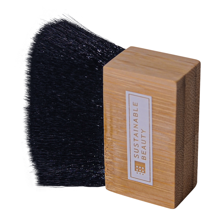 Flat Head High End Big Fan Natural Soft Compact Cosmetic Private Label Professional Makeup Brushes