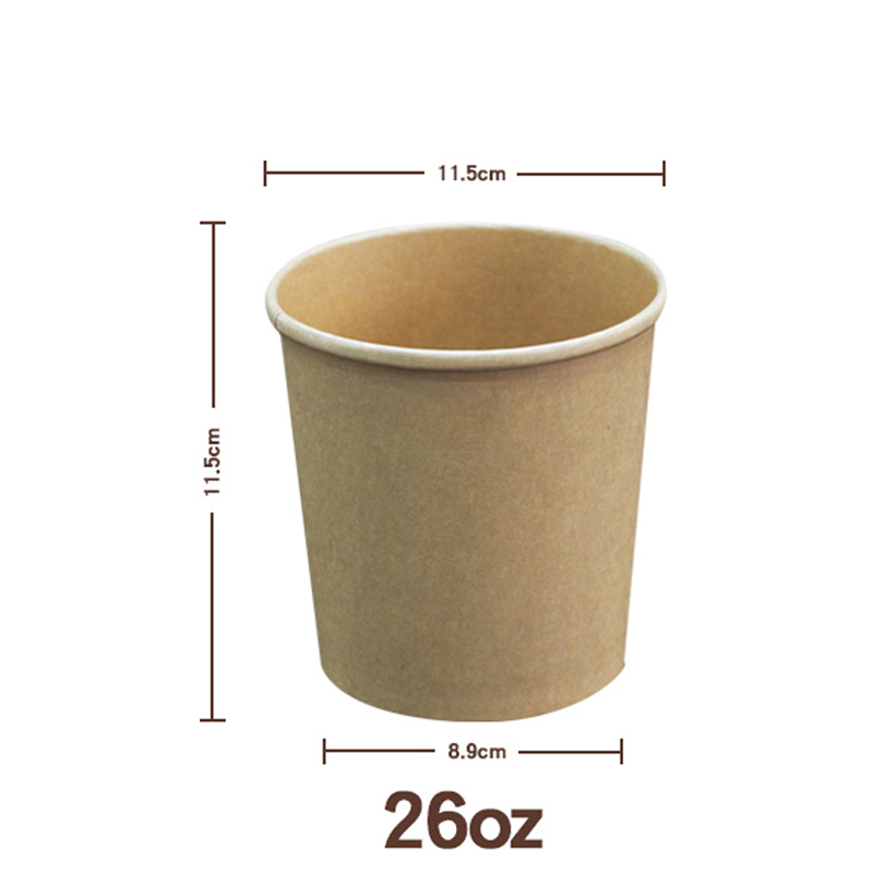 Бумажный контейнер для еды на вынос 8-32 унции