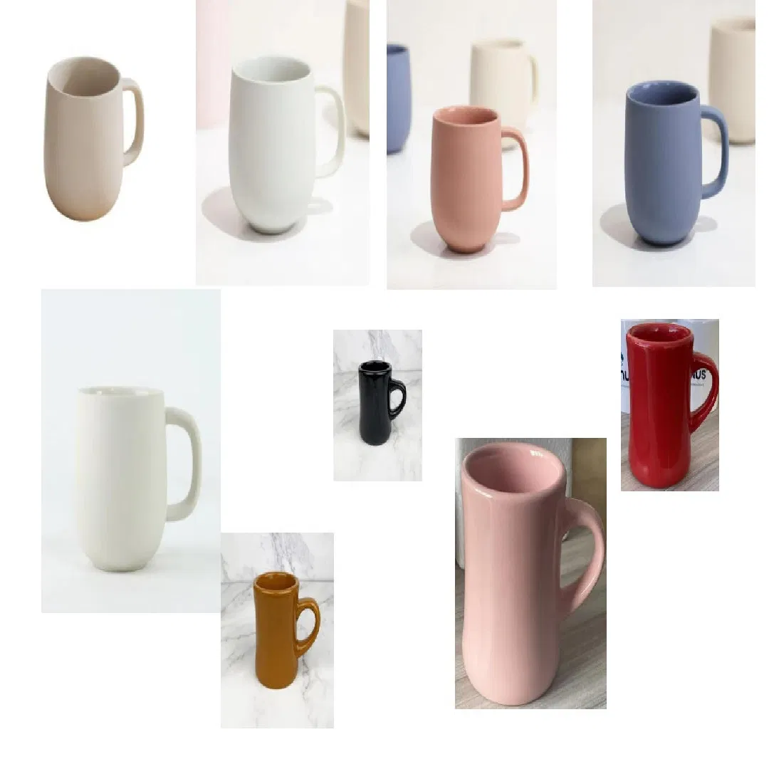 Personalized Sublimation Gift Red Black Cafe Brand Promotional Ceramic Coffee Cup Mug