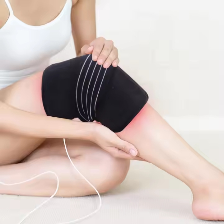 3 in 1 Electric Wireless USB Adjustable Vibrations Heating The Elbow Shoulder Knee Pad Massager for Pain Relief
