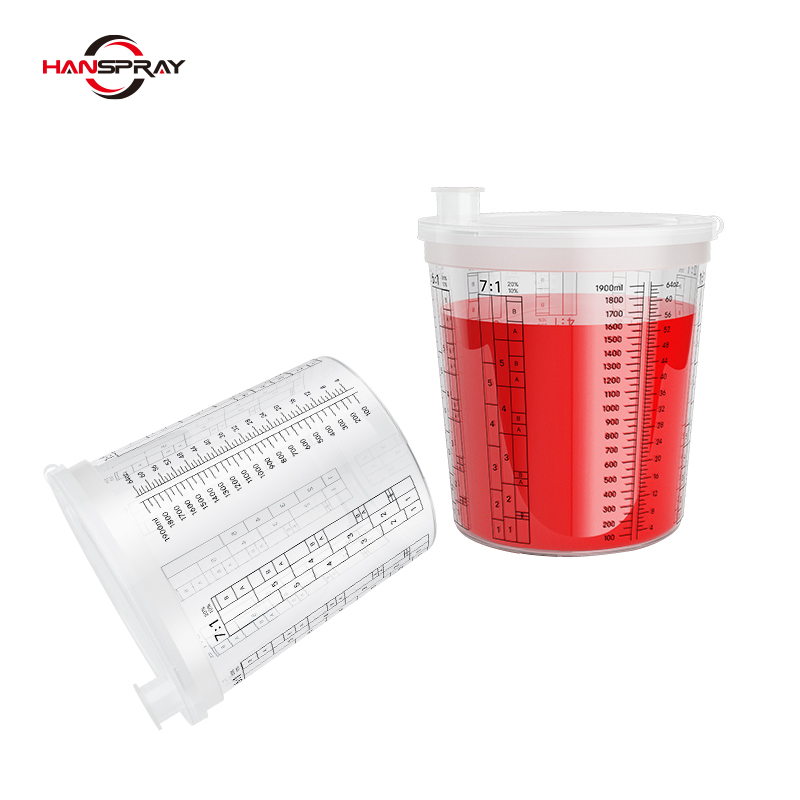 Disposable Plastic Paint Mixing Cups Painting Automotive Auto Paint Mixing Cups