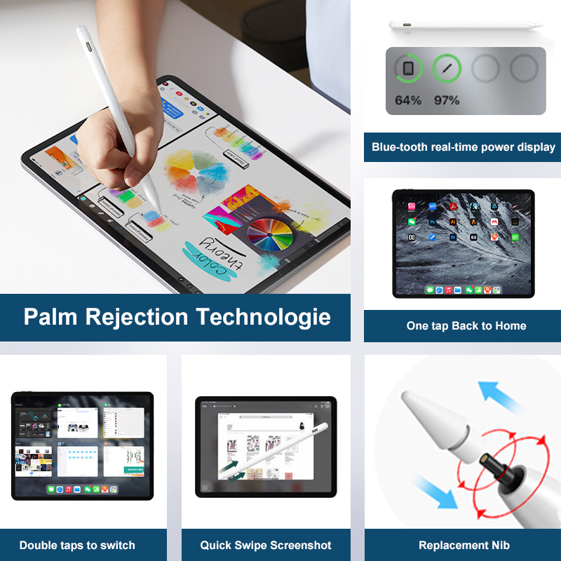 Стилус с беспроводной зарядкой для iPad Pencil 2