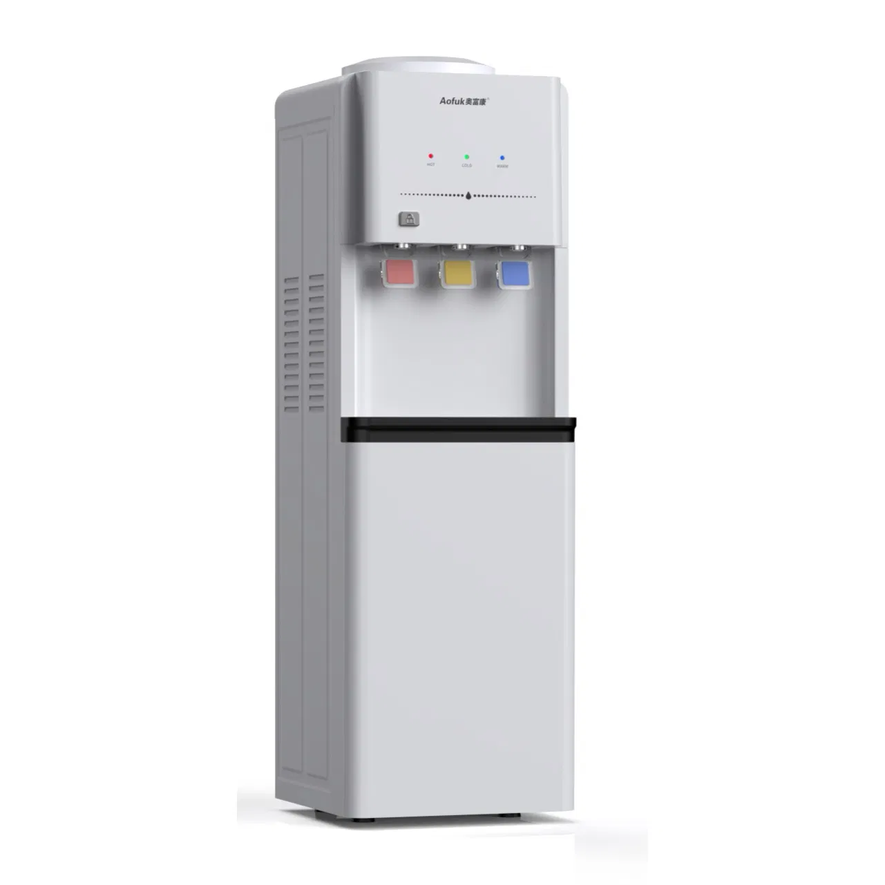 Compressor Refrigerated Water Dispenser with Three Safety Lock Taps