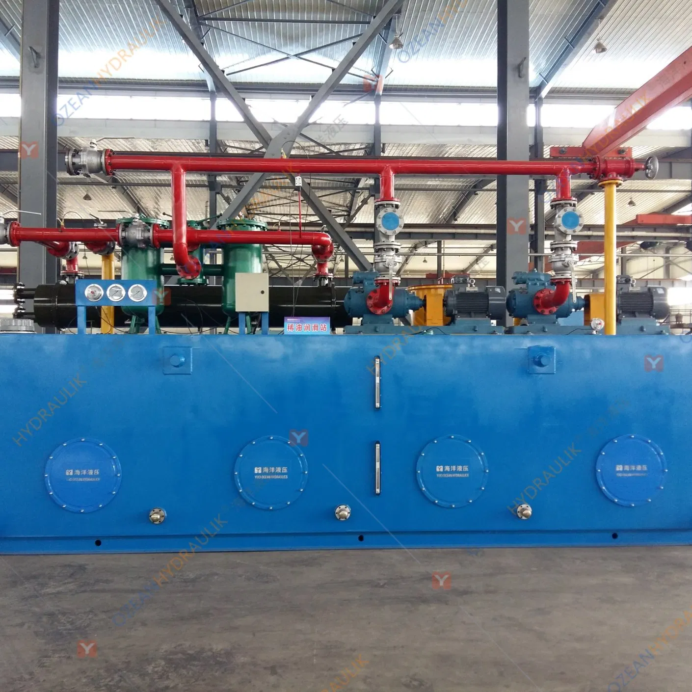 Гидравлическая система с водно-гликолевым приводом, дистанционное управление