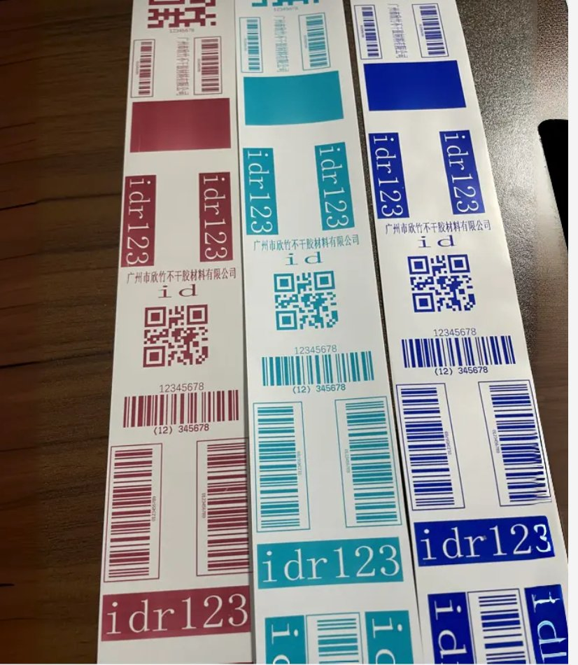 Glossy Color Thermal PP Film Self-Adhesive Label Stickers
