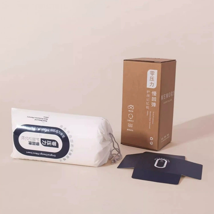 Factory Direct Sale Healthy Sleep Zero Pressure Memory Slow Rebound Bread Shaped Cervical Cushion Pillows Interior to Relieve Stress in Hotel Home