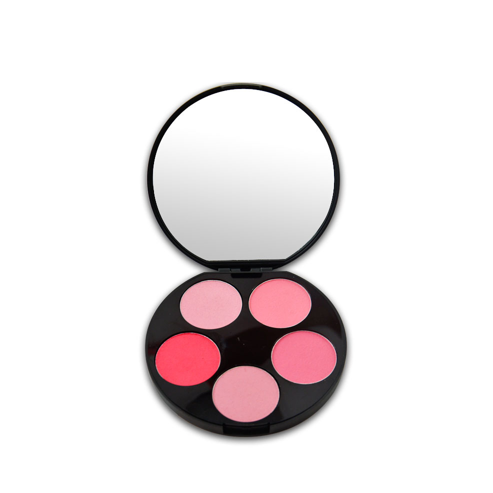 Round Case Prival Label 5 Color High Pigment Creamy Blusher