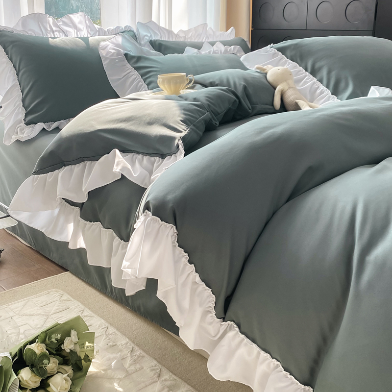 Wholesale Home Solid Cozy King Size Luxury Custom Bedding Set