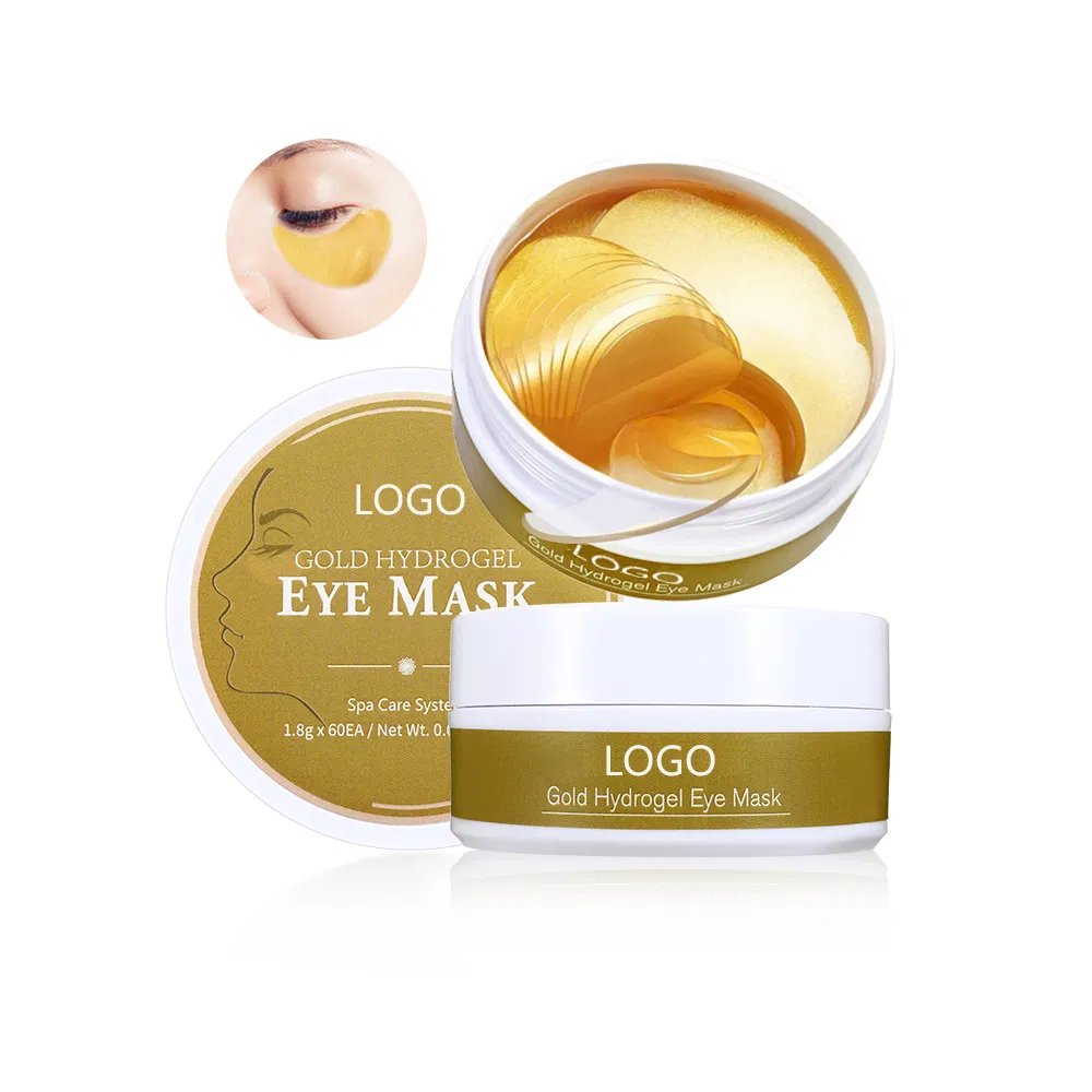 24K Gold Collagen Gel Eye Mask to Smooth Wrinkles Hydrate Skin