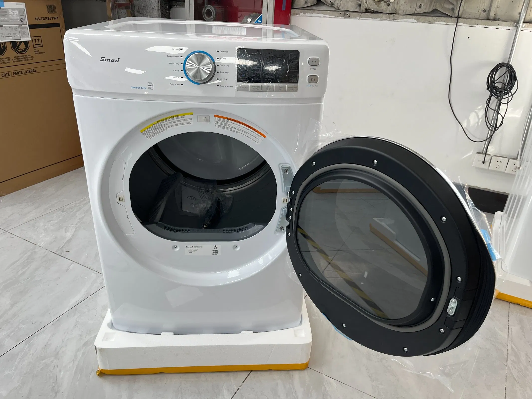 8 Cu. FT 21kg Front Loading Gas Clothes Dryer for Home