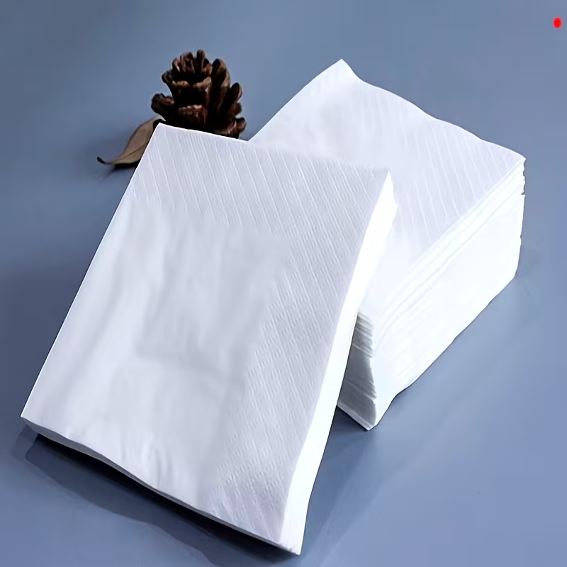 23*23cm White Cocktail Napkin Paper Napkins Virgin Wood Pulp for Hotel