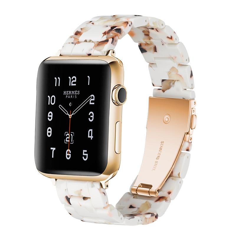 Fashionable Resin for Apple Watch Band for Women Super Lightweight Comfortable Wrist Band