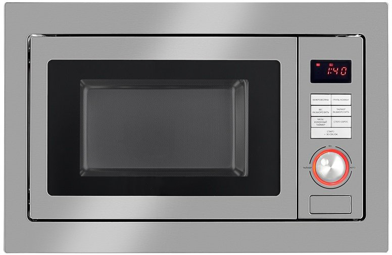 Stainless Steel Built in Microwave Oven 25L Auto Cooking Microwave with Grill