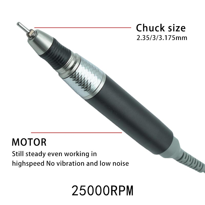 Professional Manicure Tools Nail Drill E-File Machine Kp60 Handpiece for Gel Polish