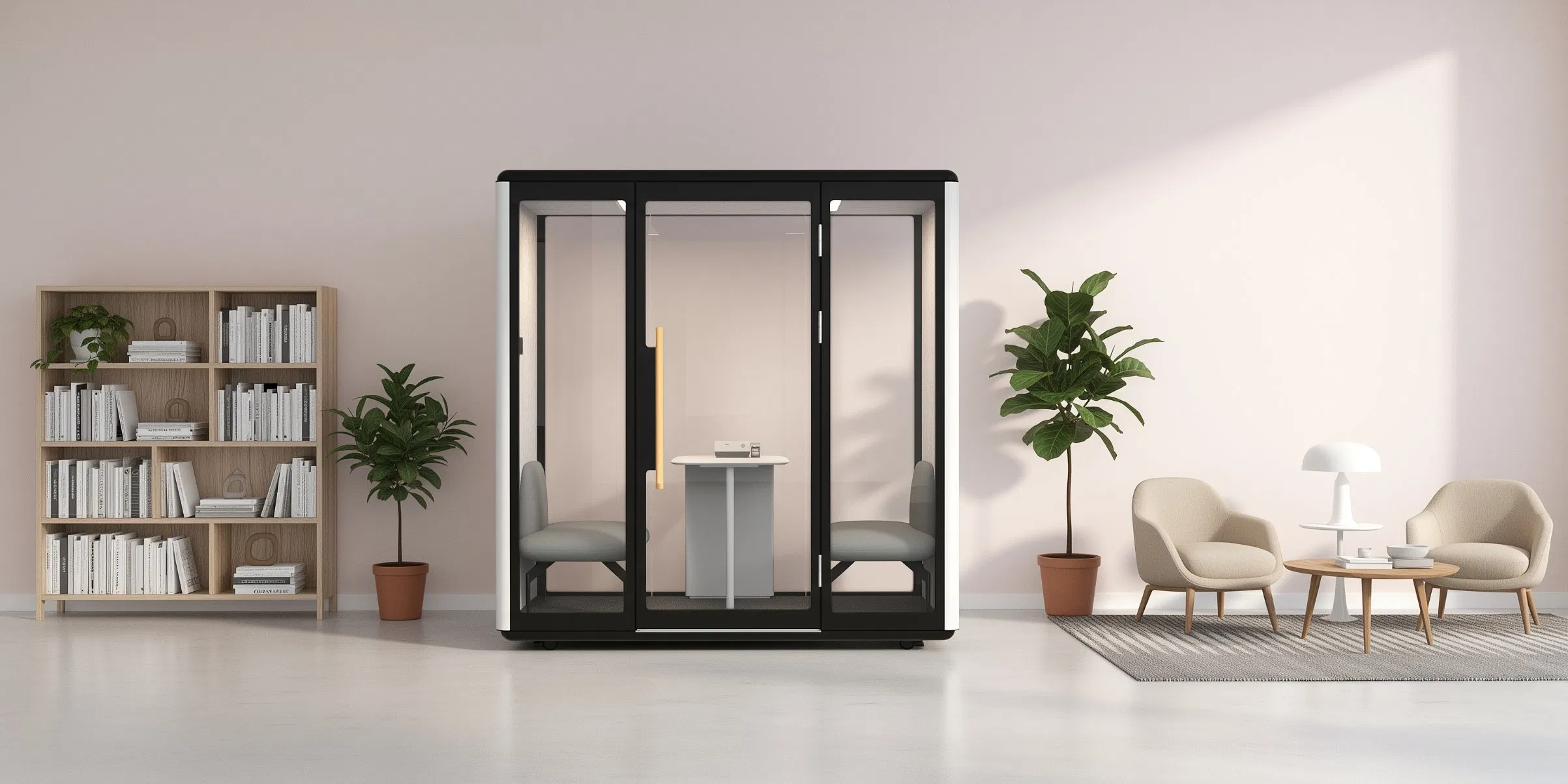 Modular Portable Meeting Pod for Office Privacy Space