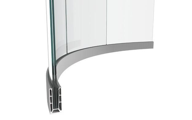 Stylish and Simple Double Glass 10mm/12mm Glass Aluminum Railing Handrail