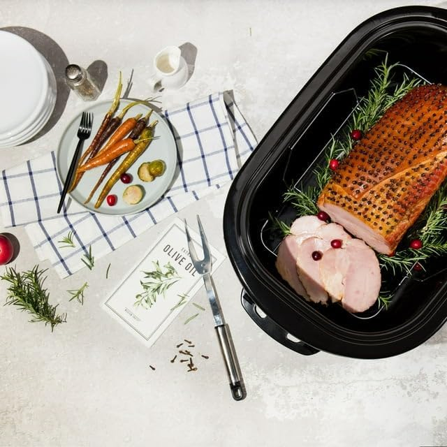 16-Quart Slow Cooker with Multiple Temperature Settings for Family Dinners