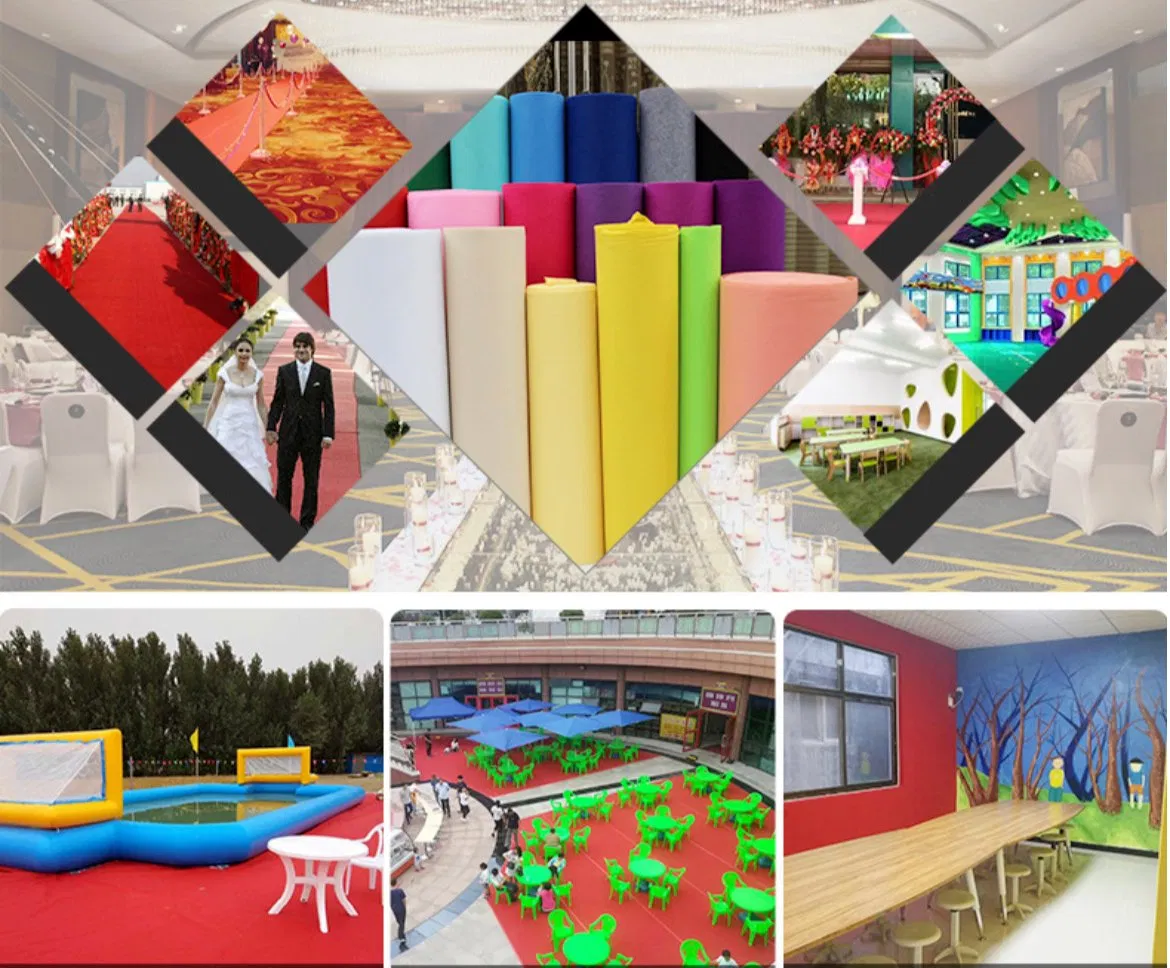 Reusable PP Exhibition Hall Flooring Option Non Woven Carpet