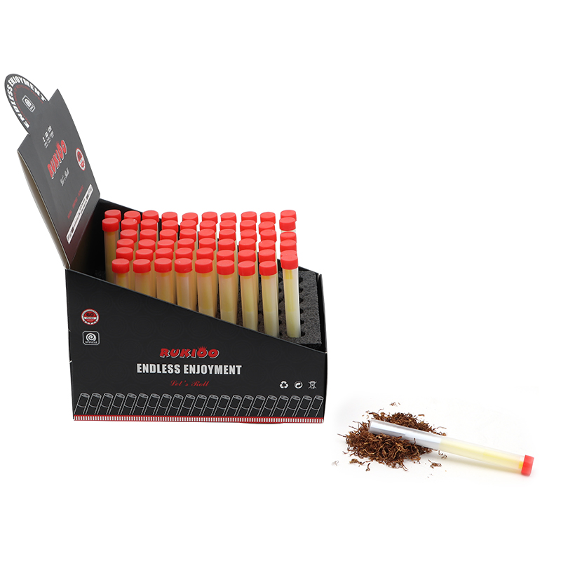 Custom Natural Unbleached H-Emp Cigarette Rolling Paper Threaded Mouthpiece Pipe