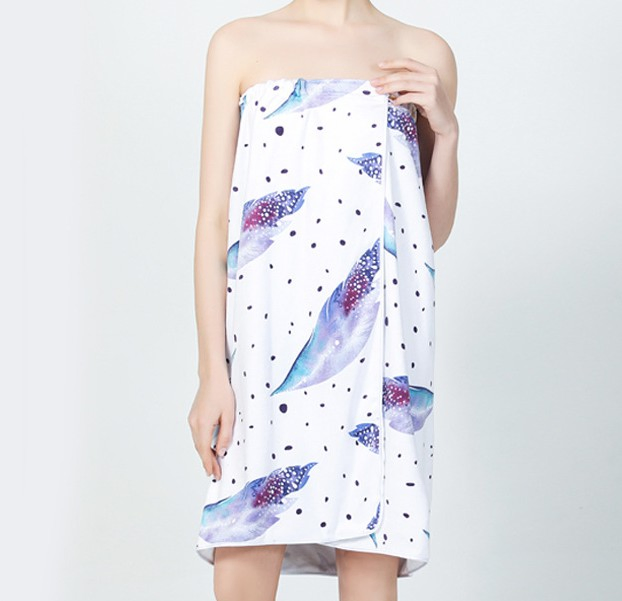 400GSM Microfiber Printing Towel Quick Bathrobe