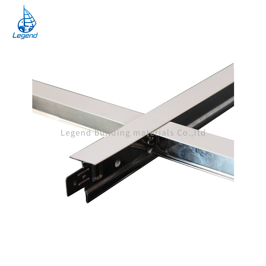 T-24 32 38 Gypsum Board, Mineral Fiber Board Ceiling Frame Suspended Ceiling T Grid /Flat Ceiling Tee Bar