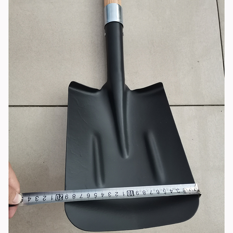 Architectural Garden Digging Shovel Wooden Handle Australian Style Square Head Shovel