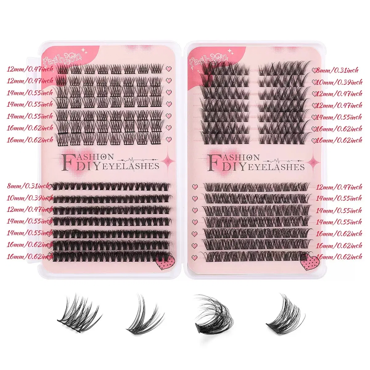 1 Set Mix Eyelash Extension Fluffy False Makeup Lash