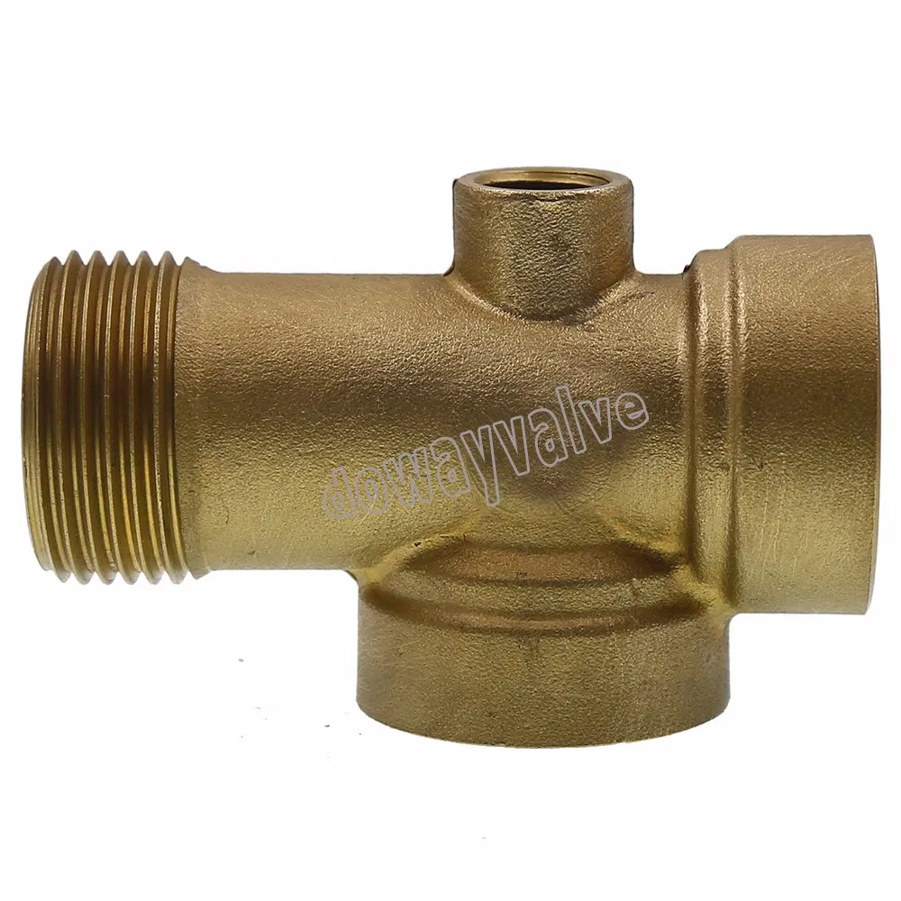 Cw617n Forged Brass Tee with Male and Female Connections
