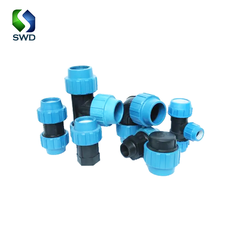 Swd High Pressure PP Compression Quick HDPE Pipe Fitting for Irrigation Plumbing