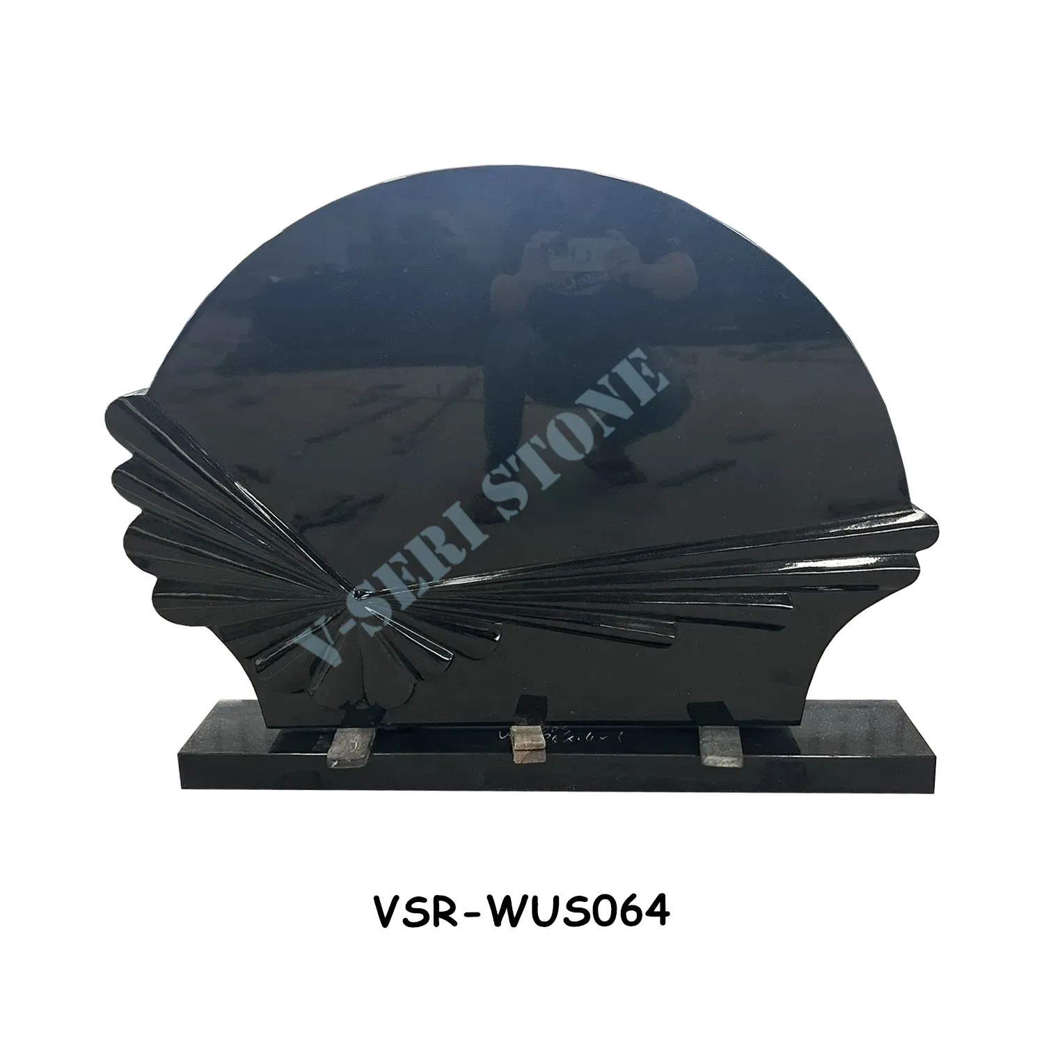 Blue Pearl Monument American Style Tombstone with Customized Carving